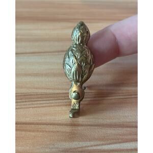 Vintage Pineapple Wall Hook | Small Mini Brass Key Hook | Decorative Wall Decor